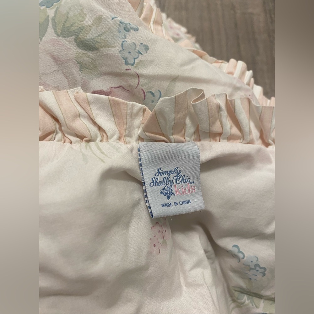 Simply Shabby Chic Kids Misty Rose Standard Pillow Sham + Twin Comforter set - Picture 14 of 16